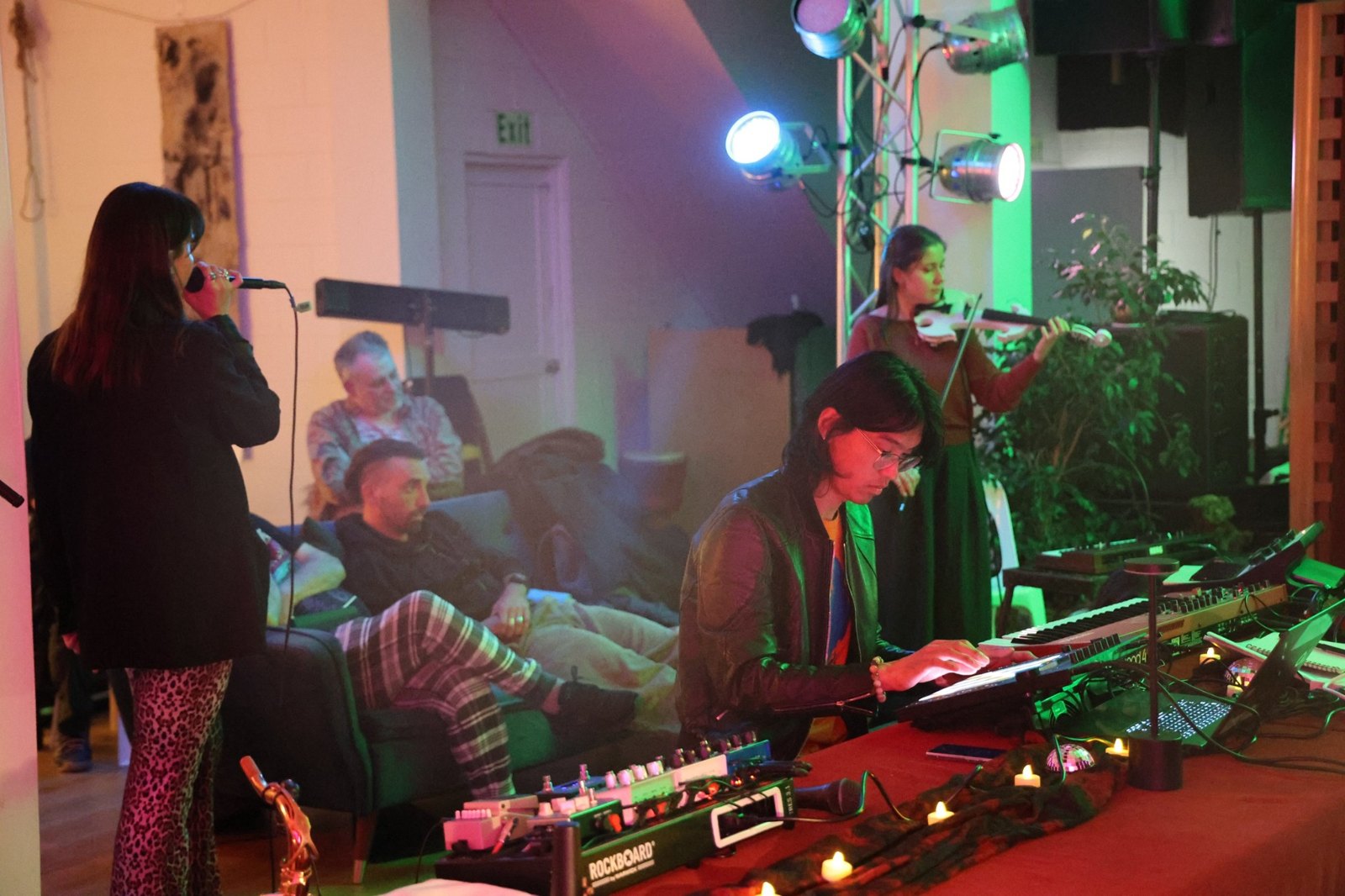 Musicians playing together at BLEND