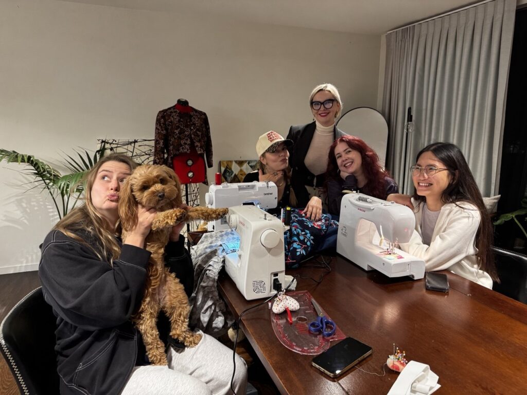 The Sewciety community sewing together
